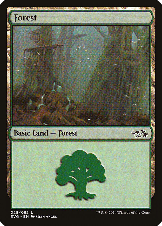 Forest (28) (Elves vs. Goblins) [Duel Decks Anthology] | Total Play