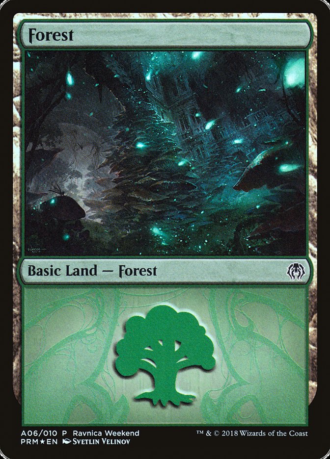 Forest (A06) [Ravnica Allegiance Ravnica Weekend] | Total Play