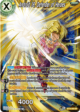 Android 18, Defender of Heroes (BT14-093) [Cross Spirits] | Total Play