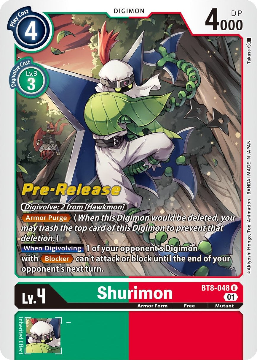 Shurimon [BT8-048] [New Awakening Pre-Release Cards] | Total Play
