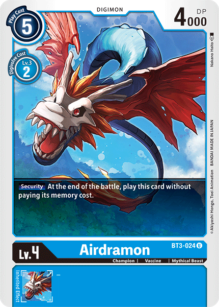 Airdramon [BT3-024] [Release Special Booster Ver.1.5] | Total Play