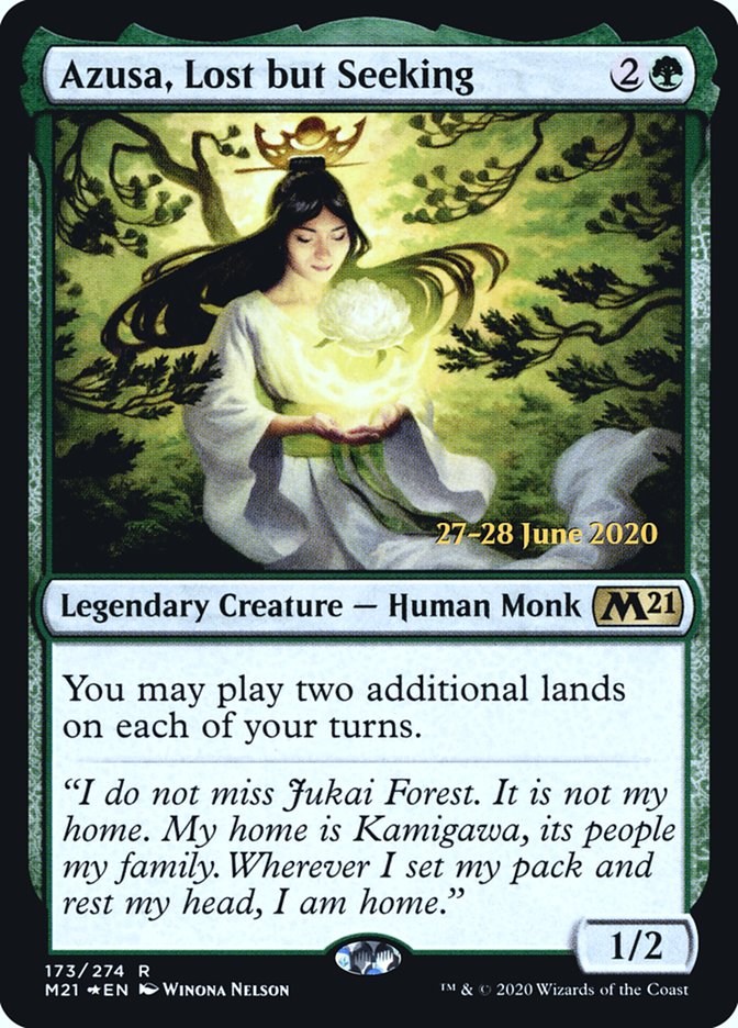 Azusa, Lost but Seeking [Core Set 2021 Prerelease Promos] | Total Play