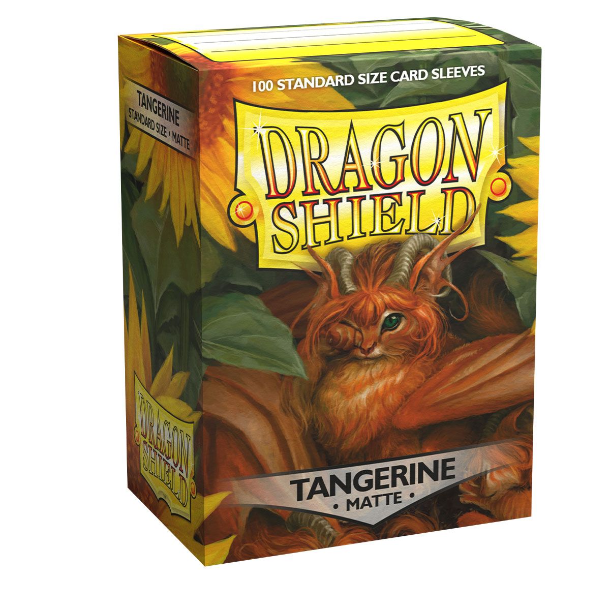 Dragon Shield: Standard 100ct Sleeves - Tangerine (Matte) | Total Play