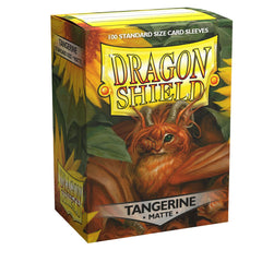 Dragon Shield: Standard 100ct Sleeves - Tangerine (Matte) | Total Play