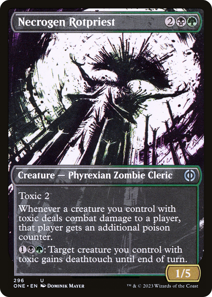 Necrogen Rotpriest (Borderless Ichor) [Phyrexia: All Will Be One] | Total Play