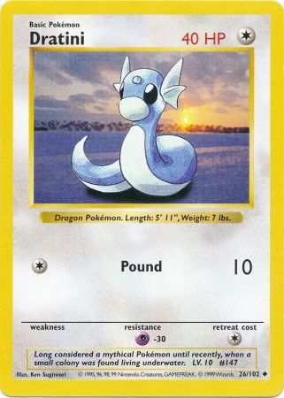 Dratini (26/102) [Base Set Shadowless Unlimited] | Total Play