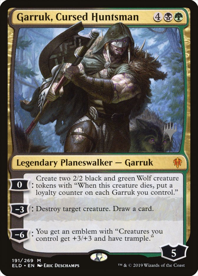 Garruk, Cursed Huntsman (Promo Pack) [Throne of Eldraine Promos] | Total Play