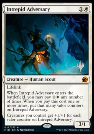 Intrepid Adversary (Promo Pack) [Innistrad: Midnight Hunt Promos] | Total Play