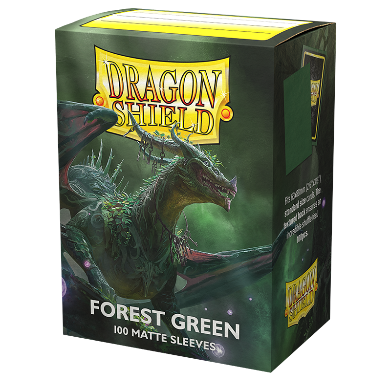 Dragon Shield: Standard 100ct Sleeves - Forest Green (Matte) | Total Play