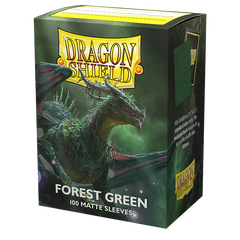 Dragon Shield: Standard 100ct Sleeves - Forest Green (Matte) | Total Play