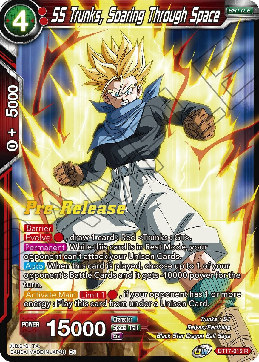 SS Trunks, Soaring Through Space (BT17-012) [Ultimate Squad Prerelease Promos] | Total Play