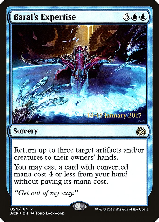 Baral's Expertise [Aether Revolt Prerelease Promos] | Total Play