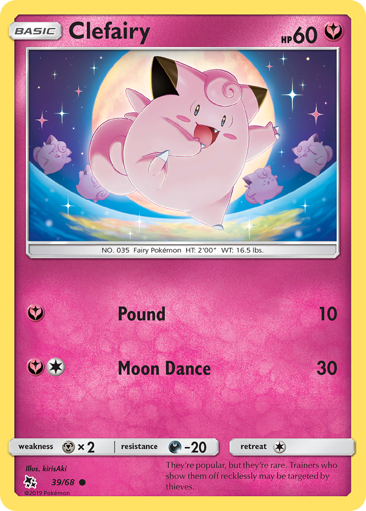 Clefairy (39/68) [Sun & Moon: Hidden Fates] | Total Play