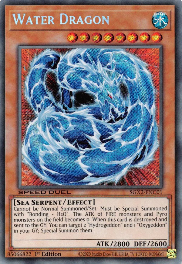 Water Dragon [SGX2-ENC01] Secret Rare | Total Play