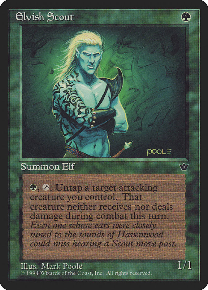 Elvish Scout (Mark Poole) [Fallen Empires] | Total Play