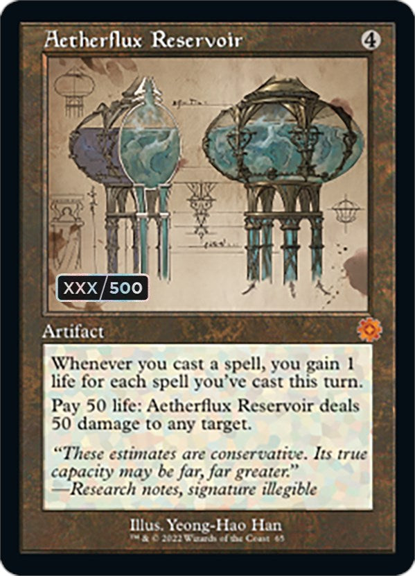 Aetherflux Reservoir (Retro Schematic) (Serialized) [The Brothers' War Retro Artifacts] | Total Play