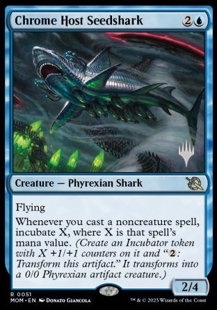 Chrome Host Seedshark (Promo Pack) [March of the Machine Promos] | Total Play
