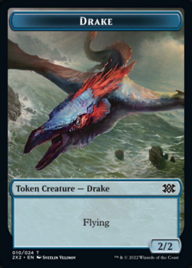 Drake // Treasure Double-Sided Token [Double Masters 2022 Tokens] | Total Play