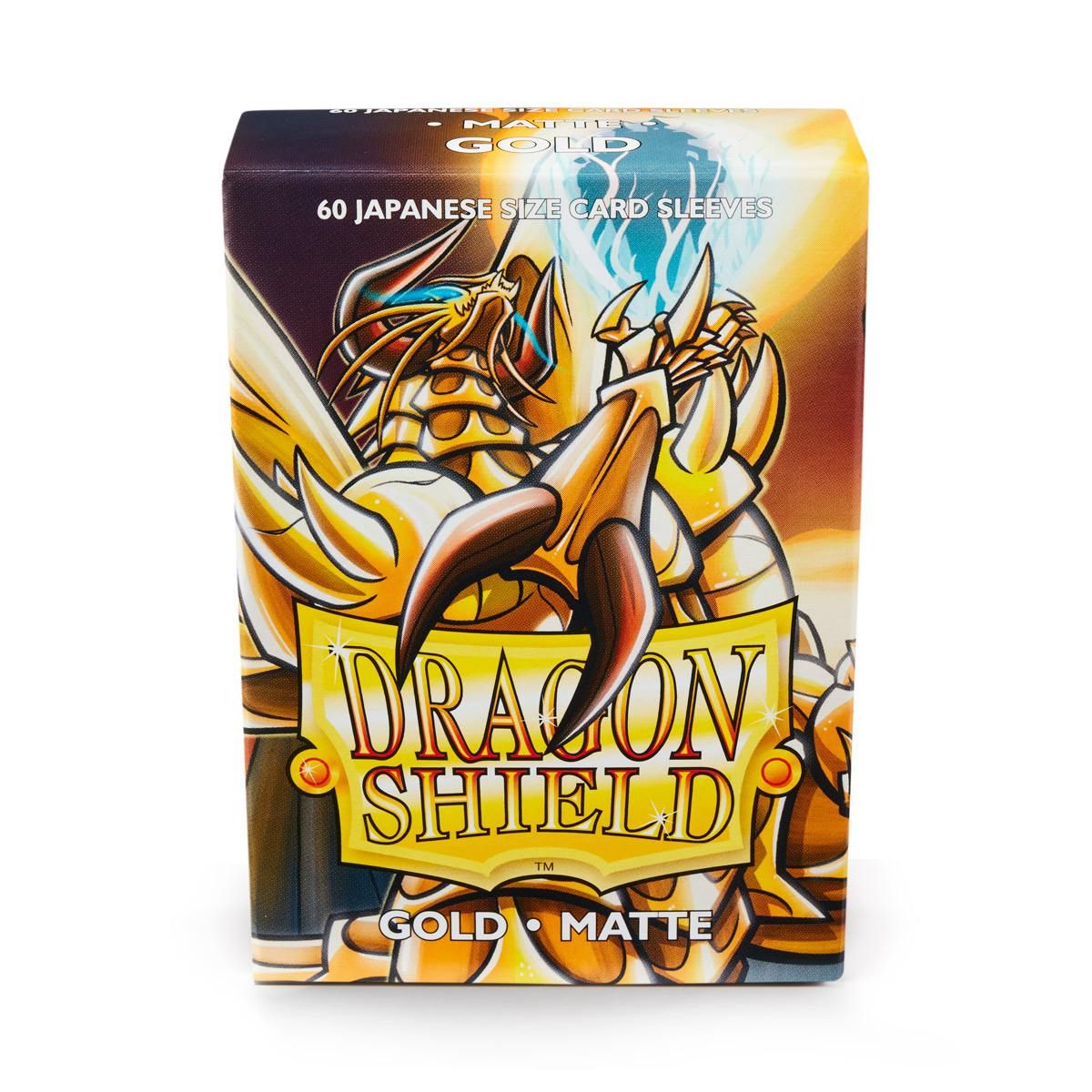 Dragon Shield: Japanese Size 60ct Sleeves - Gold (Matte) | Total Play