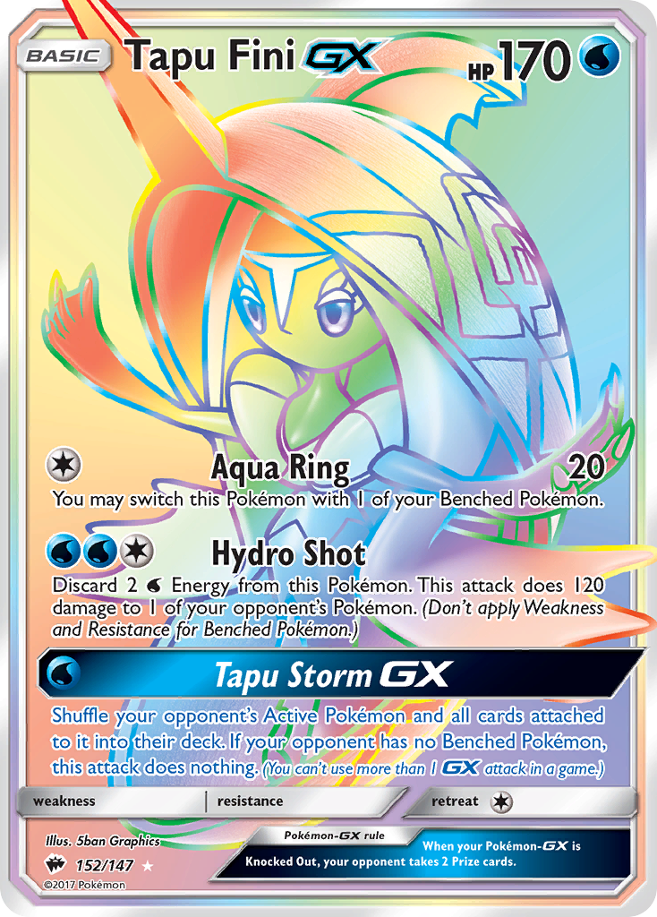 Tapu Fini GX (152/147) [Sun & Moon: Burning Shadows] | Total Play