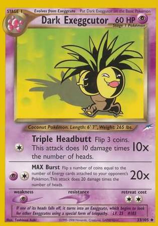 Dark Exeggutor (33/105) [Neo Destiny Unlimited] | Total Play