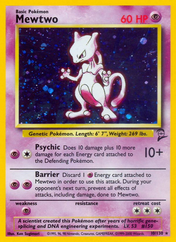 Mewtwo (10/130) [Base Set 2] | Total Play