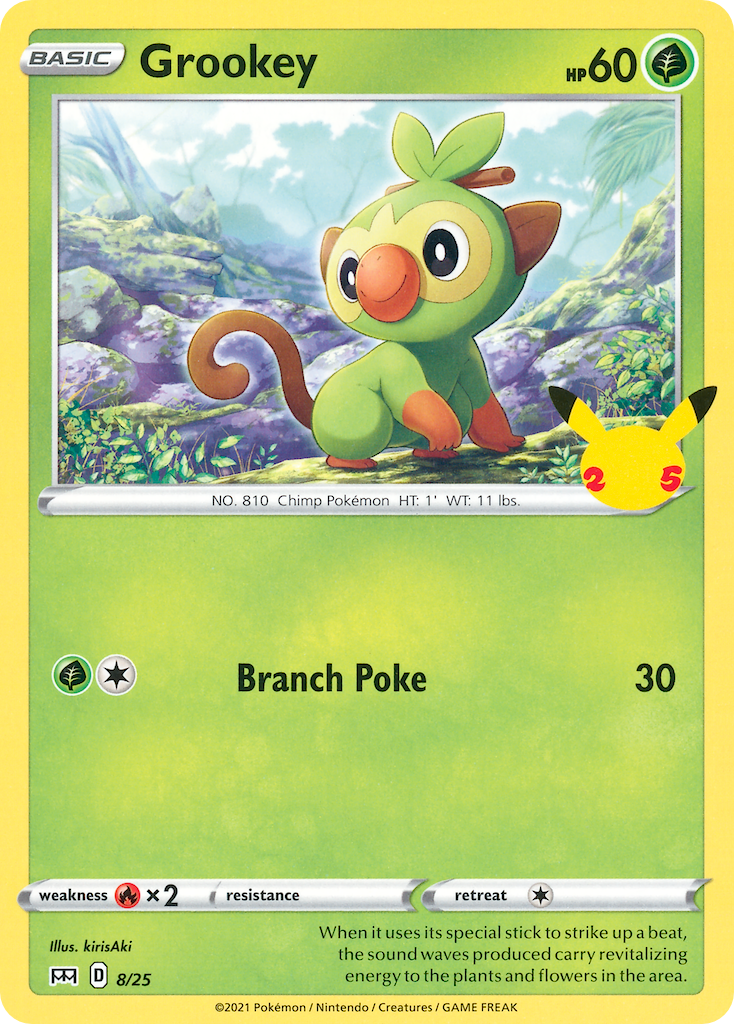 Grookey (8/25) [McDonald's 25th Anniversary] | Total Play