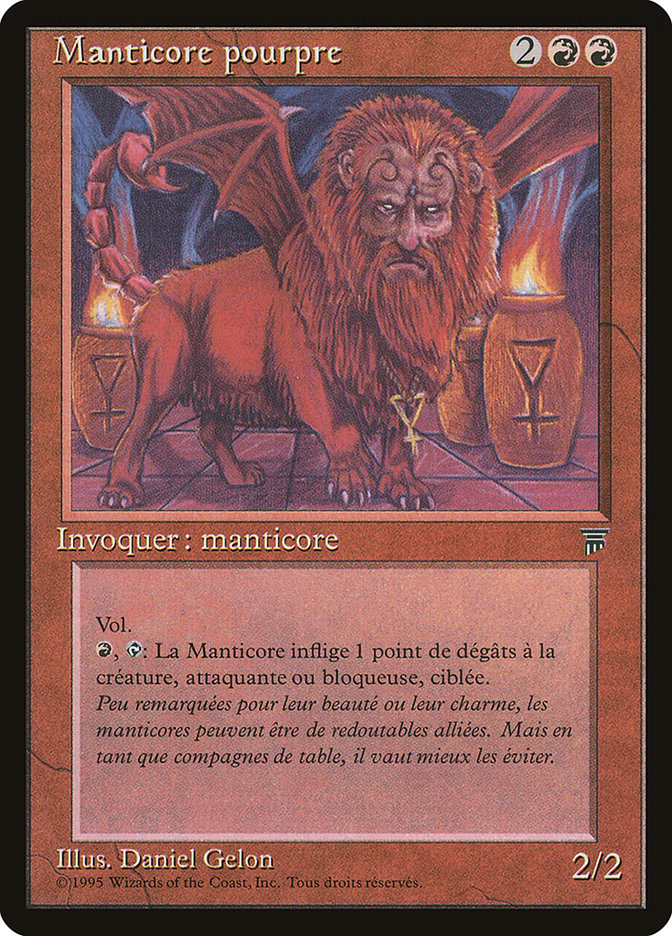 Crimson Manticore (French) - "Manticore pourpre" [Renaissance] | Total Play