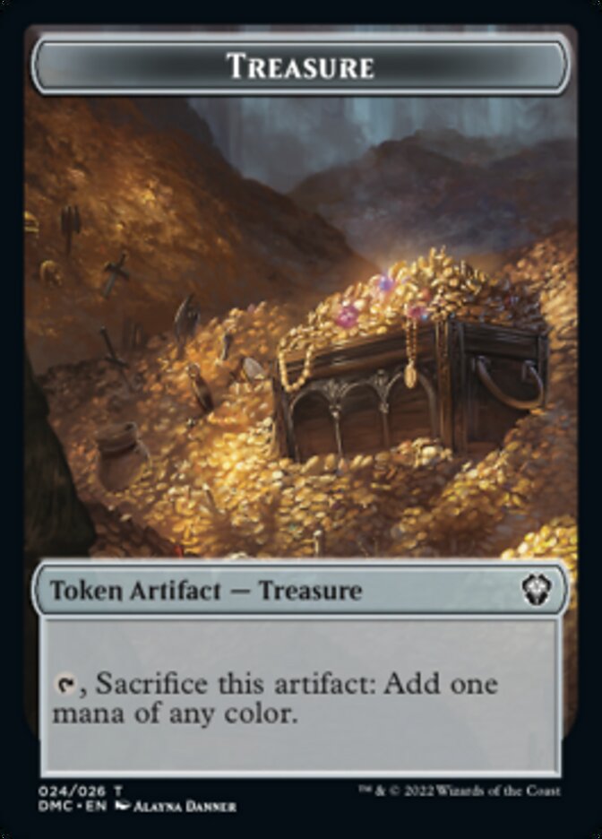 Treasure Token [Dominaria United Commander Tokens] | Total Play