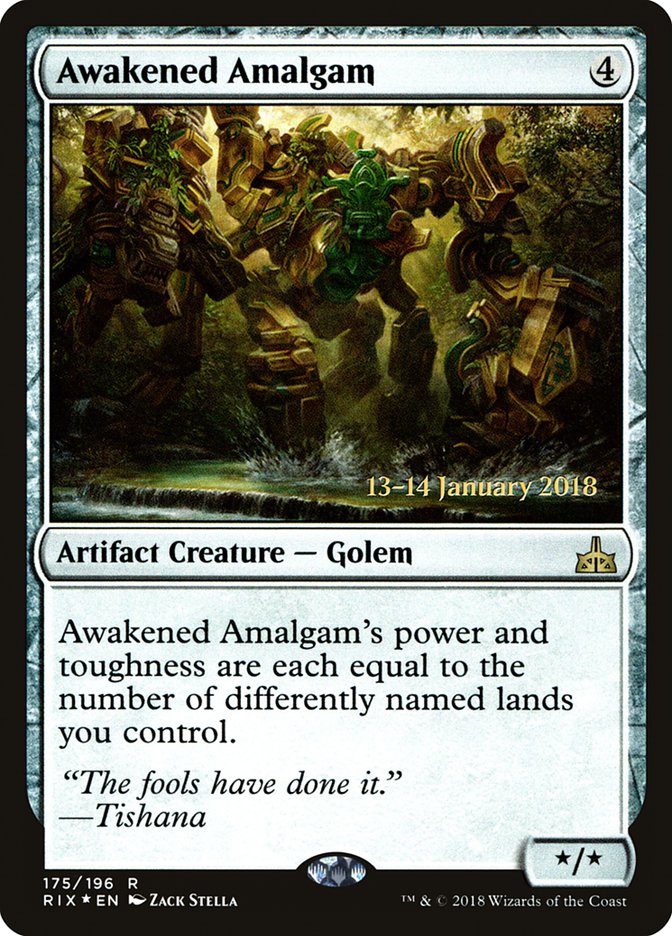 Awakened Amalgam [Rivals of Ixalan Prerelease Promos] | Total Play