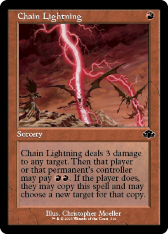 Chain Lightning (Retro) [Dominaria Remastered] | Total Play