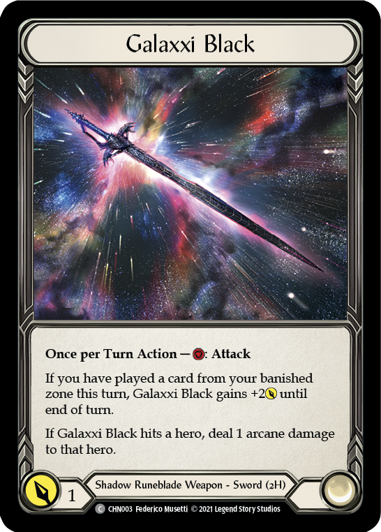 Galaxxi Black [CHN003] (Monarch Chane Blitz Deck) | Total Play