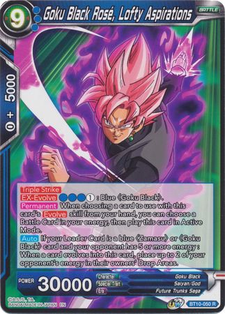 Goku Black Rose, Lofty Aspirations (BT10-050) [Rise of the Unison Warrior 2nd Edition] | Total Play