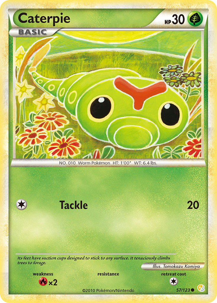 Caterpie (57/123) [HeartGold & SoulSilver: Base Set] | Total Play