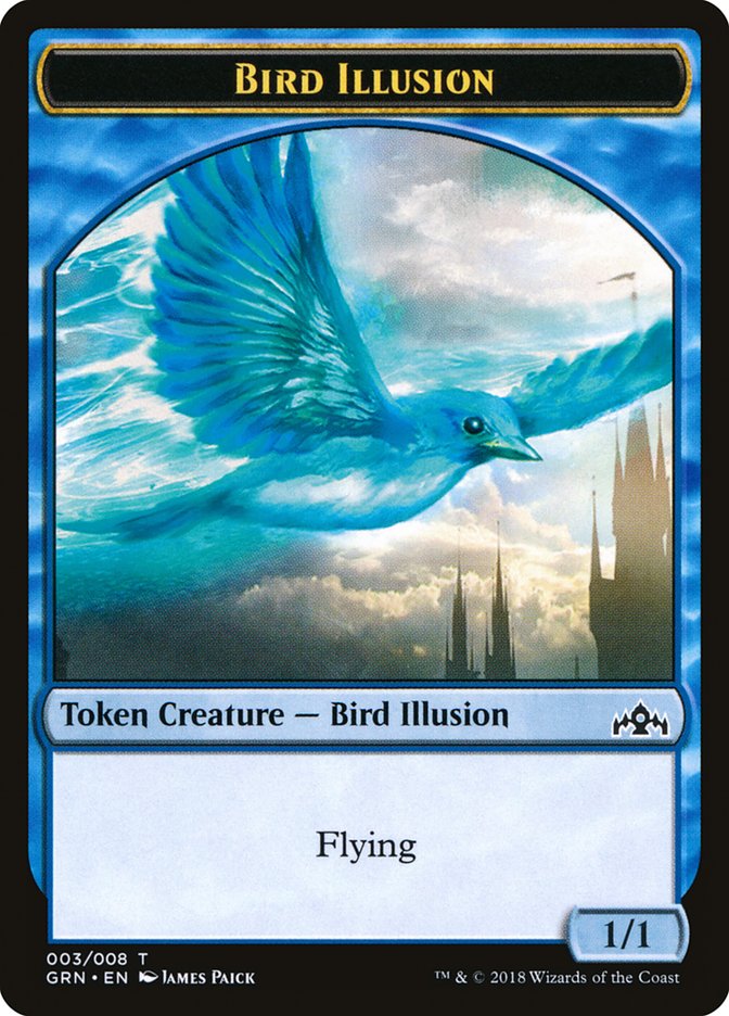 Bird Illusion Token [Guilds of Ravnica Tokens] | Total Play
