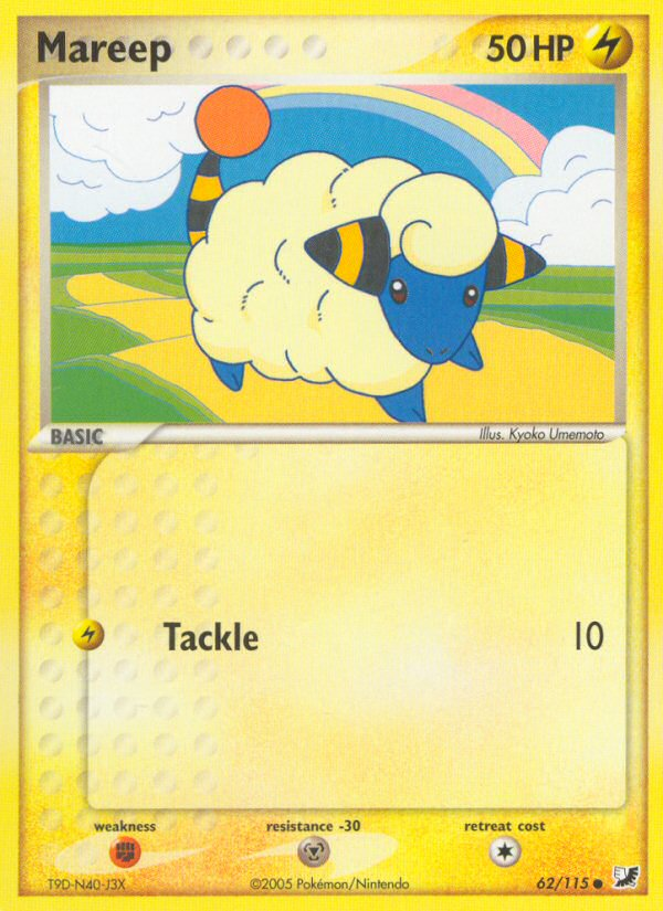 Mareep (62/115) [EX: Unseen Forces] | Total Play
