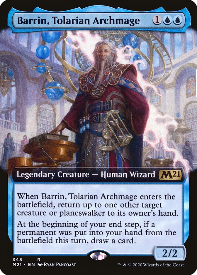 Barrin, Tolarian Archmage (Extended Art) [Core Set 2021] | Total Play