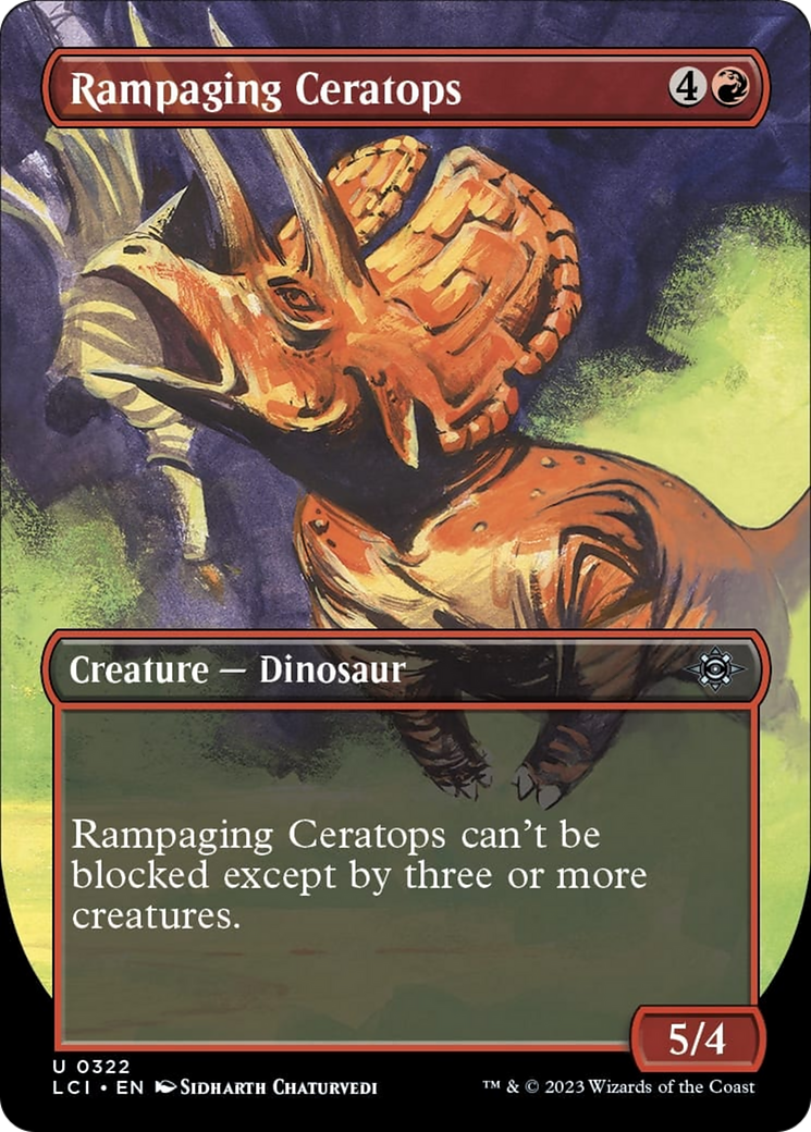 Rampaging Ceratops (Borderless) [The Lost Caverns of Ixalan] | Total Play