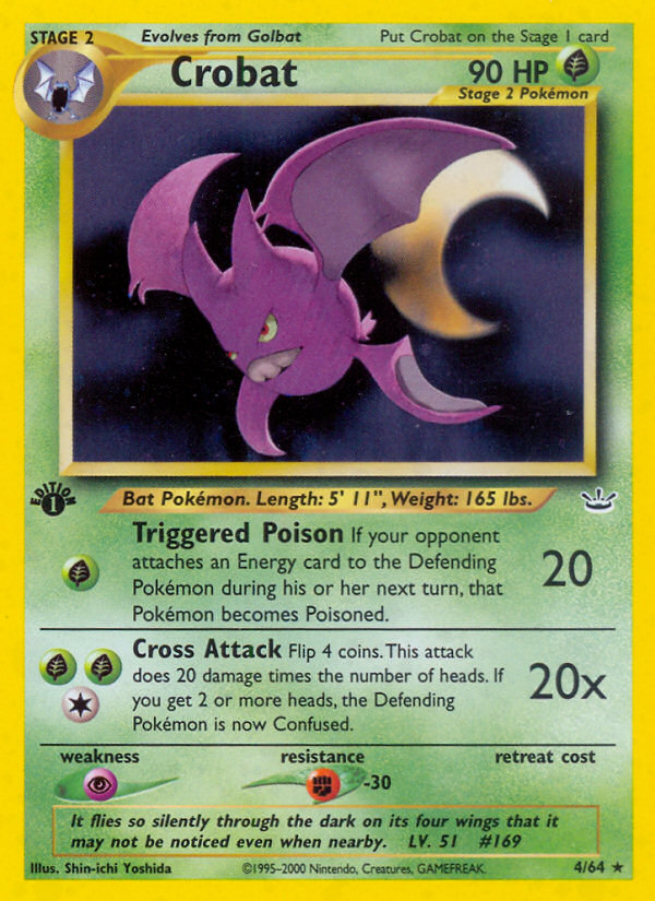 Crobat (4/64) [Neo Revelation 1st Edition] | Total Play