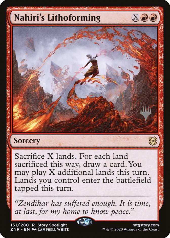 Nahiri's Lithoforming (Promo Pack) [Zendikar Rising Promos] | Total Play