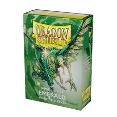 Dragon Shield: Japanese Size 60ct Sleeves - Emerald (Matte) | Total Play
