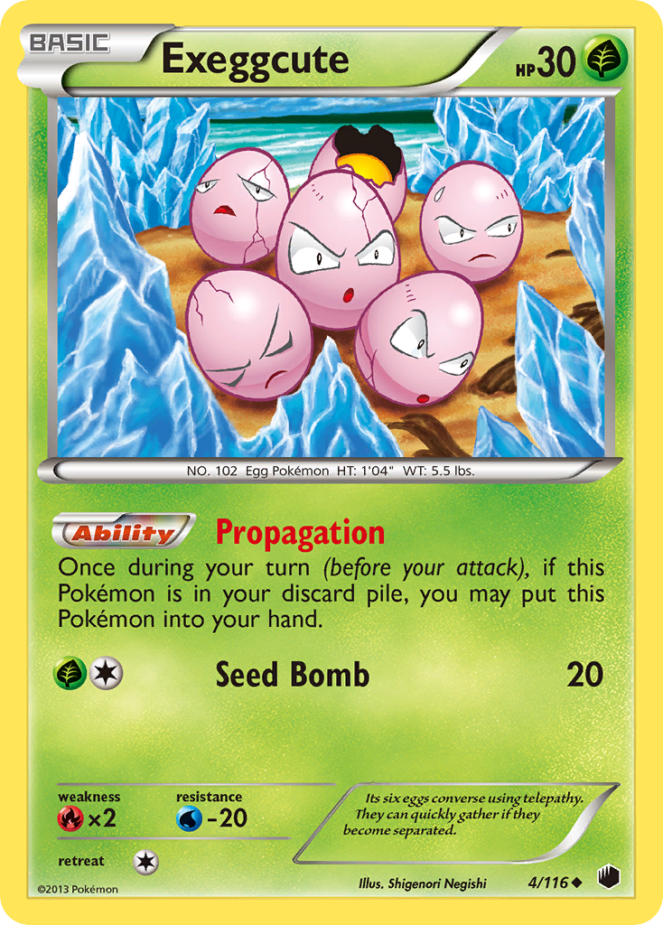 Exeggcute (4/116) [Black & White: Plasma Freeze] | Total Play