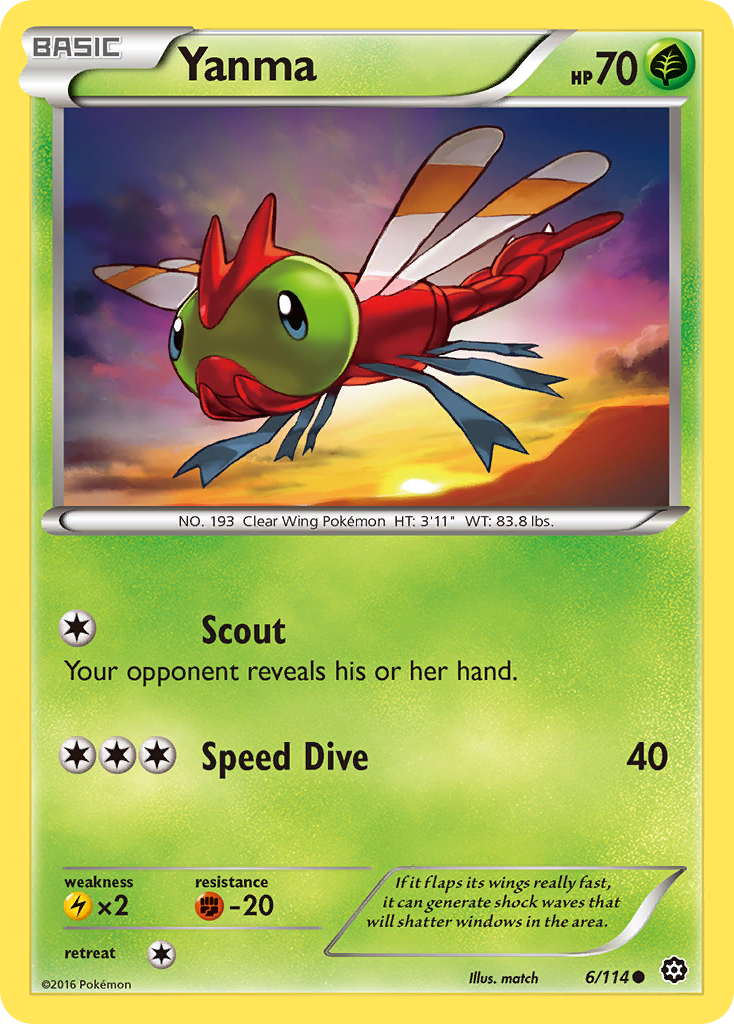 Yanma (6/114) [XY: Steam Siege] | Total Play