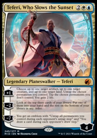 Teferi, Who Slows the Sunset (Promo Pack) [Innistrad: Midnight Hunt Promos] | Total Play