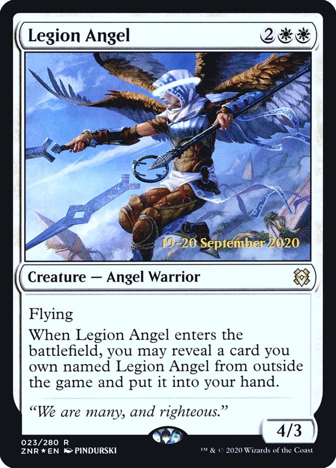 Legion Angel [Zendikar Rising Prerelease Promos] | Total Play
