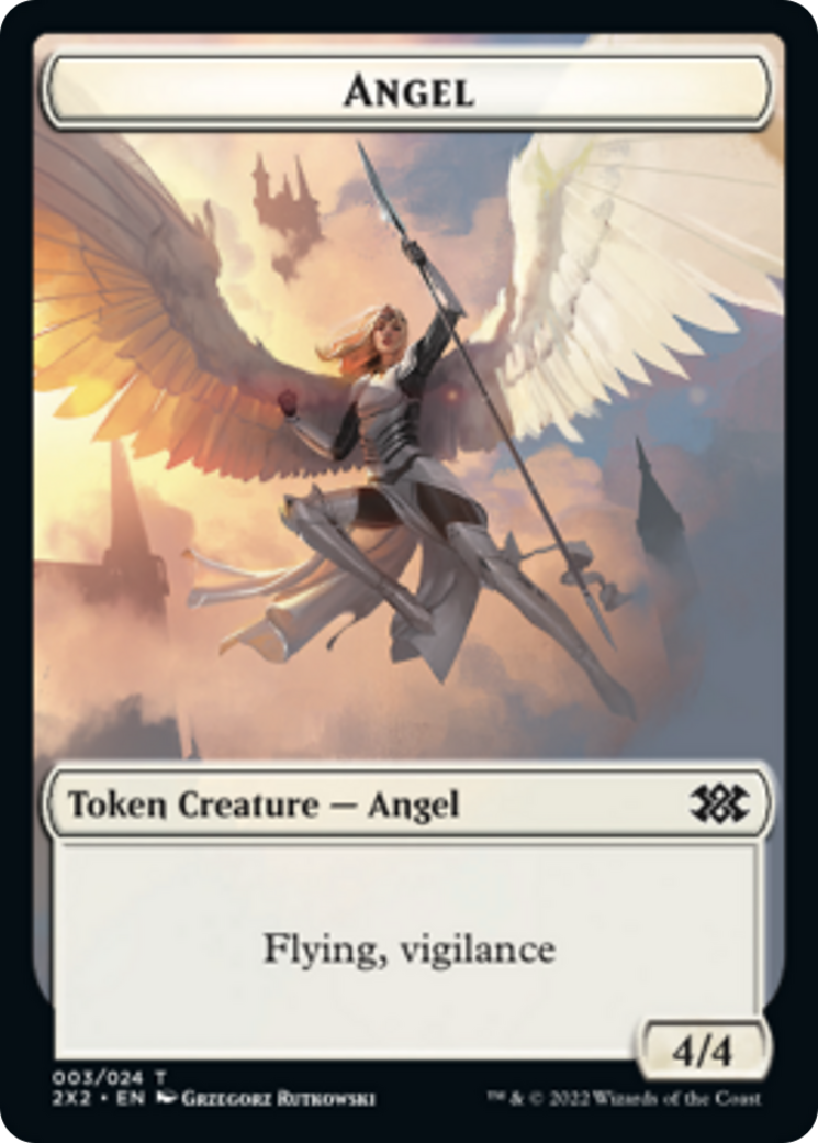 Egg // Angel Double-Sided Token [Double Masters 2022 Tokens] | Total Play