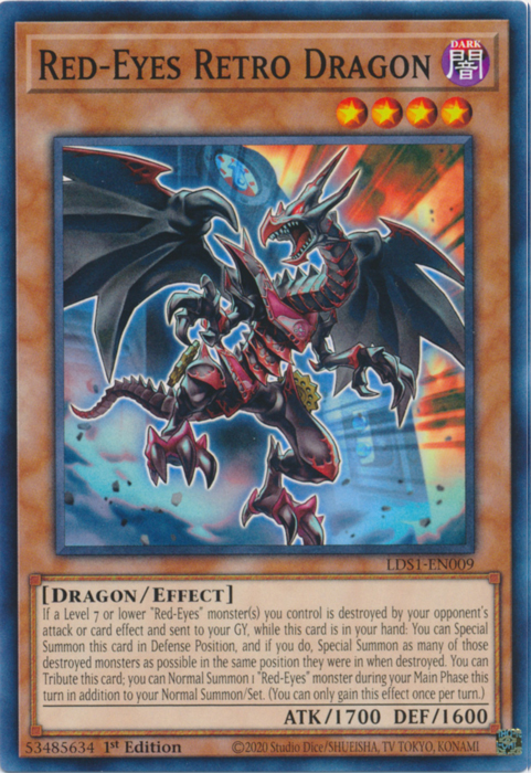 Red-Eyes Retro Dragon [LDS1-EN009] Common | Total Play