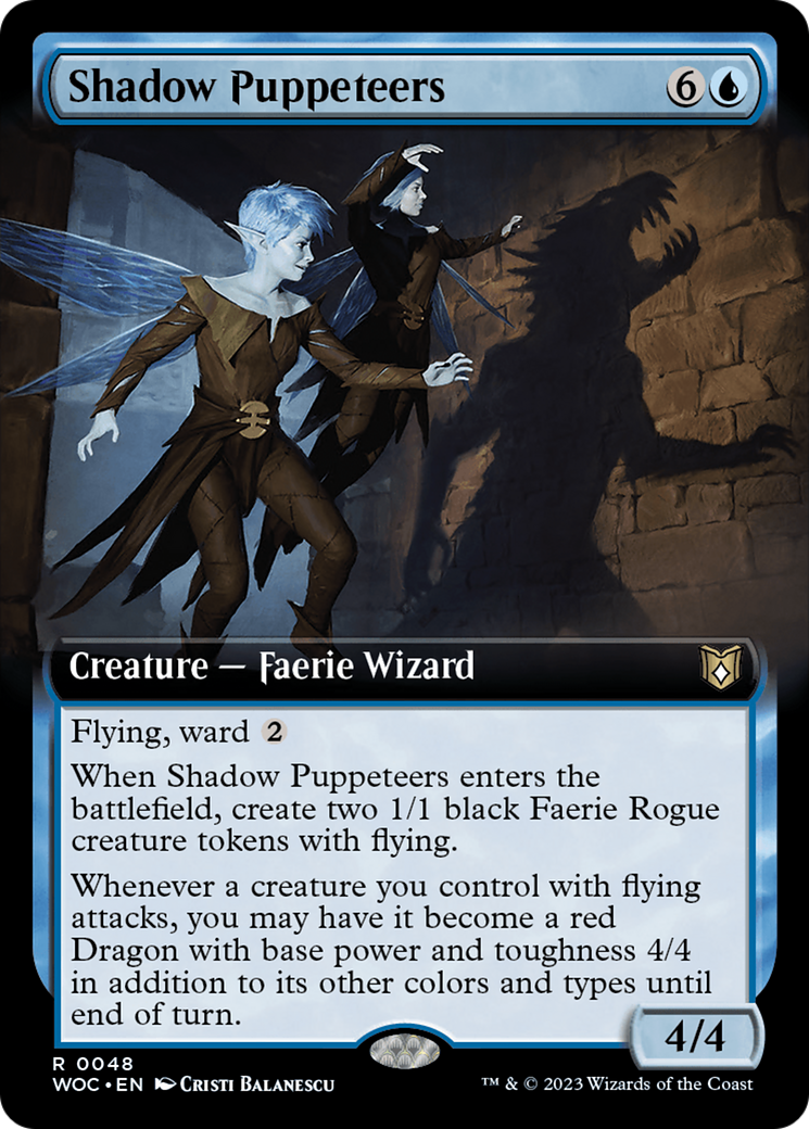 Shadow Puppeteers (Extended Art) [Wilds of Eldraine Commander] | Total Play