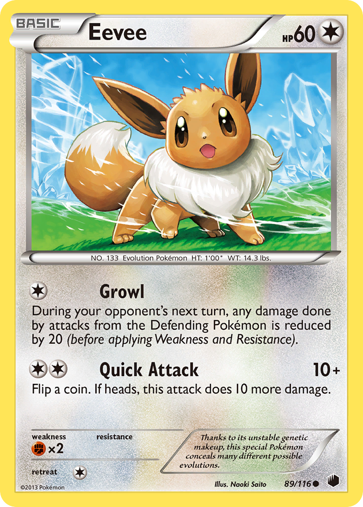 Eevee (89/116) [Black & White: Plasma Freeze] | Total Play