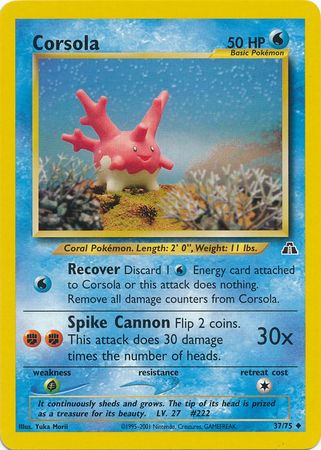Corsola (37/75) [Neo Discovery Unlimited] | Total Play